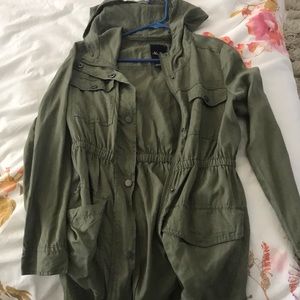 Green utility jacket